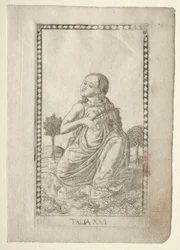 Thalie comédie, poésie pastorale de la série Tarocchi