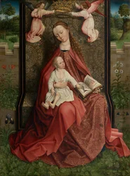 Madone couronnée par des anges