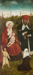 La Famille de Sainte Anne Triptyque, panneau gauche, vers 1500-1510