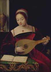 Marie-Madeleine jouant du luth