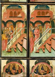 12 scènes de la vie de la Vierge (peinture sur panneau)