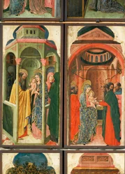 12 scènes de la vie de la Vierge (peinture sur panneau)