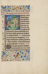 Initiale O : Le martyre de saint Sébastien