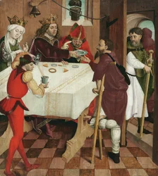Charité de saint Oswald, vers 1480-85 (huile sur panneau)