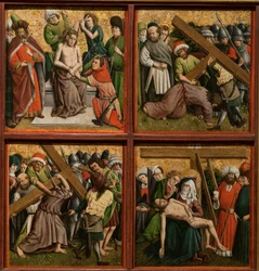 Retable avec La Passion du Christ