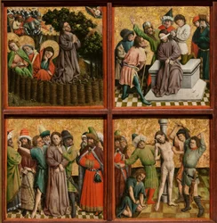Retable avec La Passion du Christ