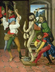 La flagellation du Christ, panneau latéral du retable de la Passion