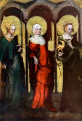Peinture au verso du Retable de Trebon, vers 1380 1955