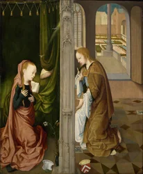 "Annonciation", vers 1470-80 (huile sur bois)