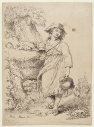 Fille avec une Cruche