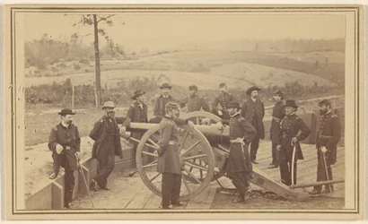 Le général Sherman et son état-major devant Atlanta, 19 juillet 1864