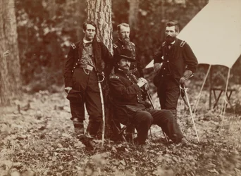 Le général W. S. Hancock et son état-major