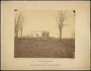Ruines de la maison de Mme Henry, sur le champ de bataille de Bull Run