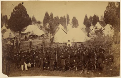 Troisième régiment du Connecticut, infanterie, Camp Douglas, 1861/[troupes de l