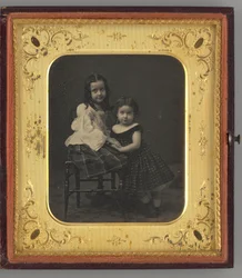 Sans titre (Portrait de deux jeunes filles)