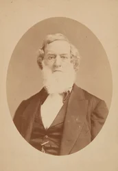 Carte de cabinet de Gideon Welles, 1860-1878