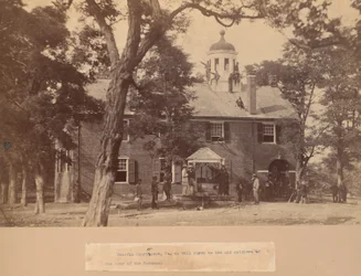 Fairfax Court House, Virginie, avec des soldats de l