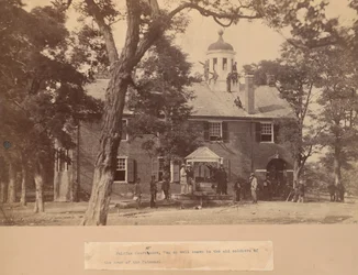 Fairfax Court House, Virginie, avec des soldats de l