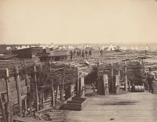 Fortifications, Manassas, occupées par le 13ème Mass., 1862