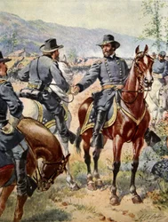 Le général George Henry Thomas à la bataille de Chickamauga, 20 septembre 1863