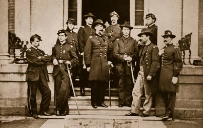 Général O. B. Wilcox et son état-major, 1861-65