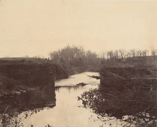 Ruines du pont de pierre - Bull Run, 1862