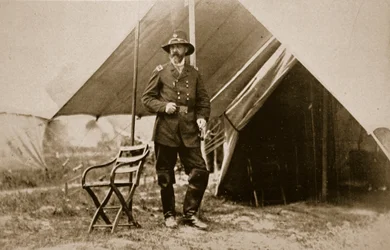 Général G. Meade au camp