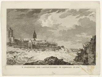 Effondrement de la tour Lappen à Nimègue, 1784
