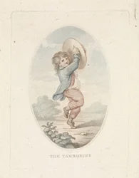Garçon avec tambourin