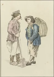 Deux paysans en conversation
