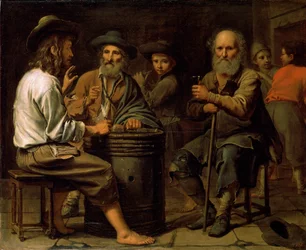 Paysans dans une taverne, 1640s