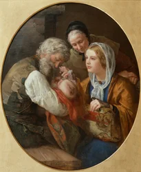 Jeune mère en première visite chez ses parents