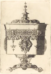 Gobelet richement orné