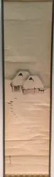 Deux cabanes dans la neige