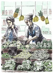 Borough Veg 2, 2013 (encre sur papier)