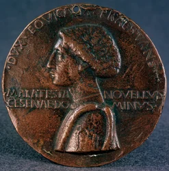 Médaille à la gloire de Sigismondo Pandolfo Malatesta Avers, 1446