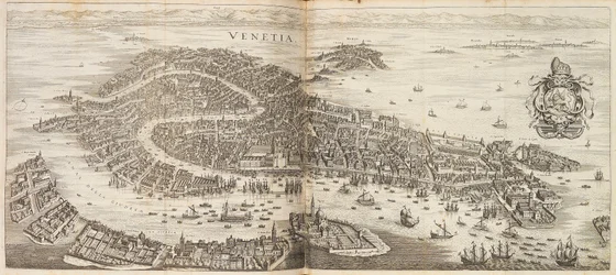 Panorama de Venise. De Newe Archontologia cosmica par Johann Ludwig Gottfried, 1646