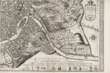 Carte de Rome. Partie inférieure droite