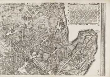 Carte de Rome, partie supérieure droite