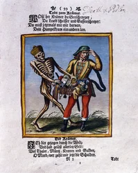 La Mort et le colporteur, vers 1710