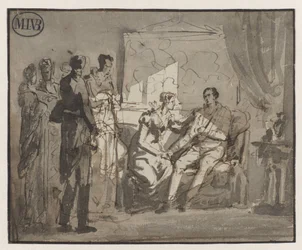 La reine Wilhelmina rend visite au prince d