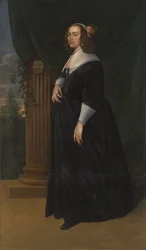 Maria Hartmansdr de Custer, vers 1755 (huile sur toile)
