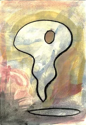sweet morning 8, 2021 (aquarelle, fusain)