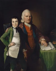 Cadwallader Colden et son petit-fils Warren De Lancey, vers 1772