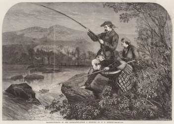 Pêche au saumon dans les Highlands