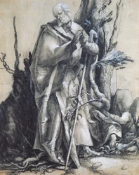 Saint Jean dans la forêt, par Matthias Grünewald