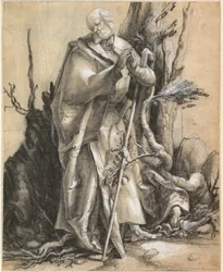 Saint barbu avec canne, vers 1516