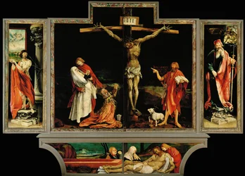 Crucifixion, saints et mise au tombeau
