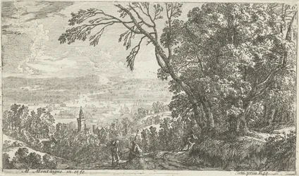 Vue sur un paysage vallonné