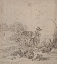 Scène pastorale